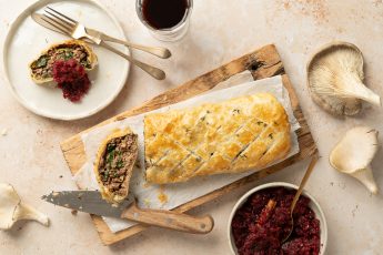 Oesterzwammen wellington met cranberrysaus